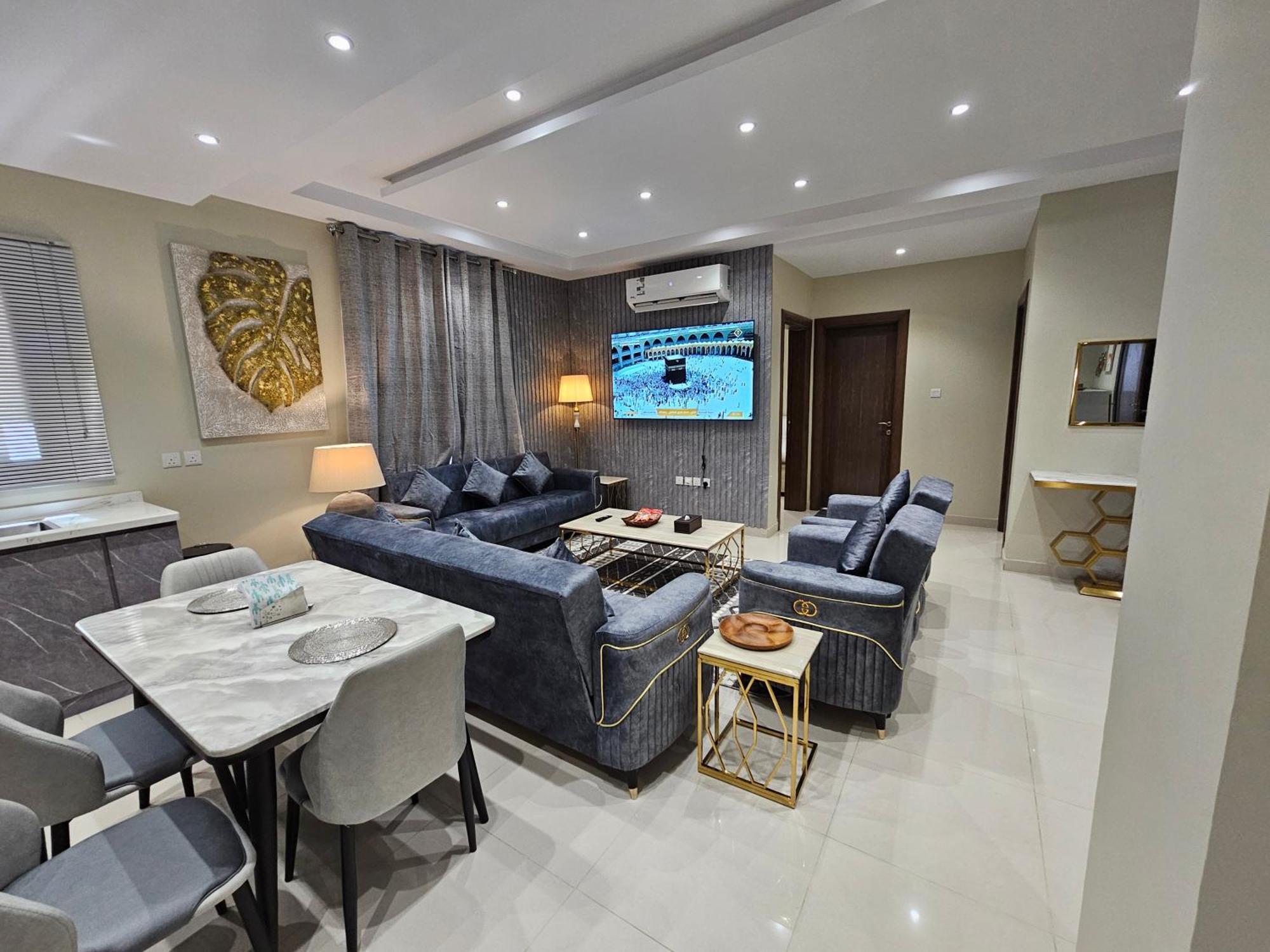 الشقق الفاخرة Modern Apartments Of 3 Bedrooms 5 Minutes To Haram Medina Luaran gambar