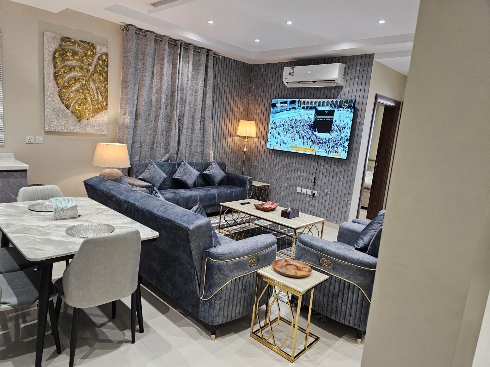 الشقق الفاخرة Modern Apartments Of 3 Bedrooms 5 Minutes To Haram Medina Luaran gambar