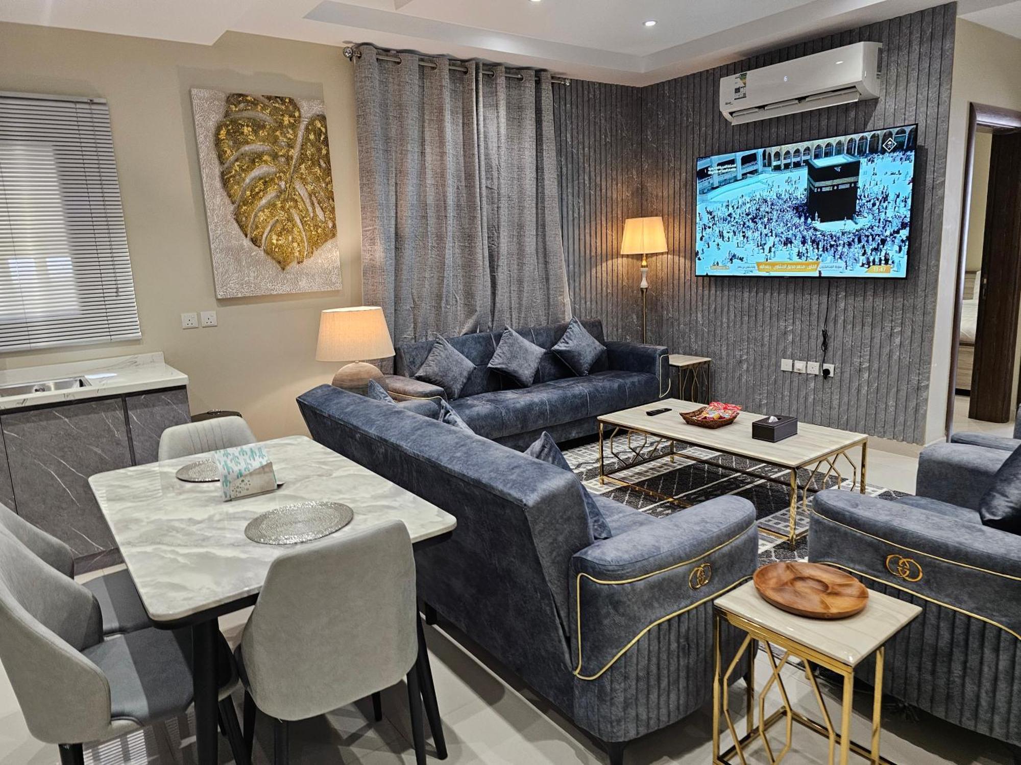 الشقق الفاخرة Modern Apartments Of 3 Bedrooms 5 Minutes To Haram Medina Luaran gambar