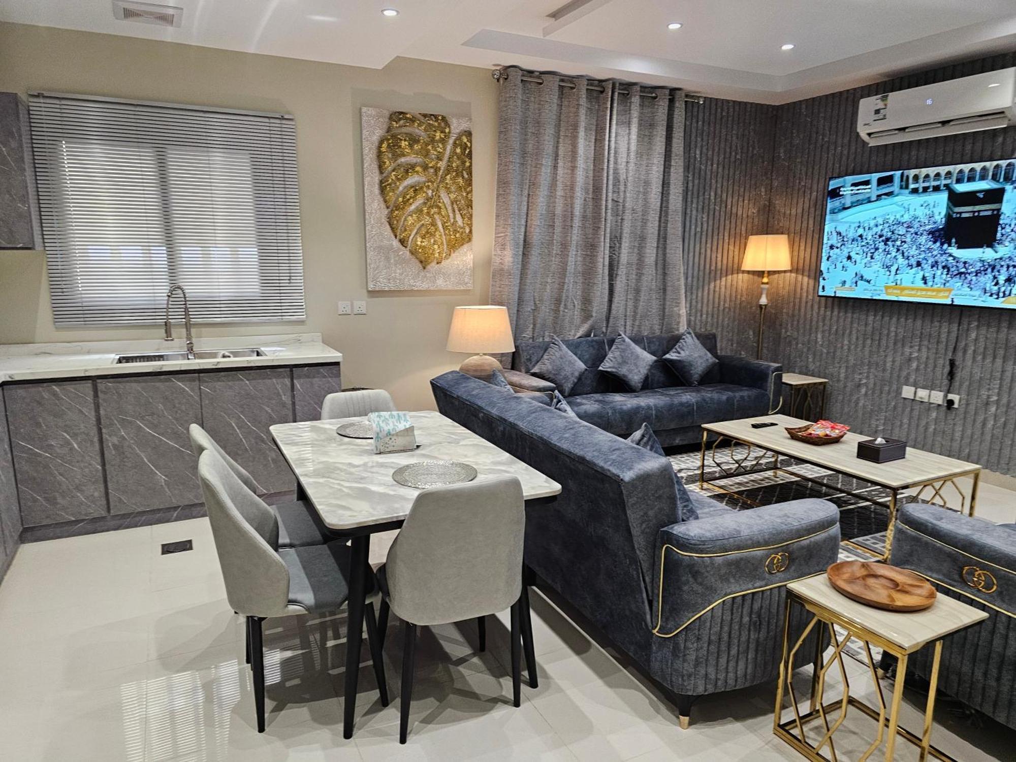 الشقق الفاخرة Modern Apartments Of 3 Bedrooms 5 Minutes To Haram Medina Luaran gambar